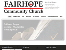 Tablet Screenshot of fairhopecommunitychurch.org